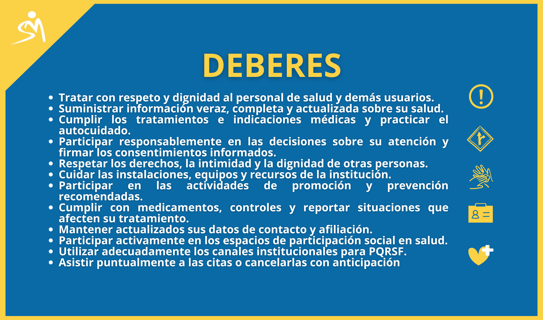 Deberes de los usuarios